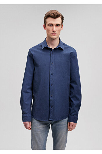Mavi Indigo Denim Gömlek Slim Fit / Dar Kesim 0211016-18790