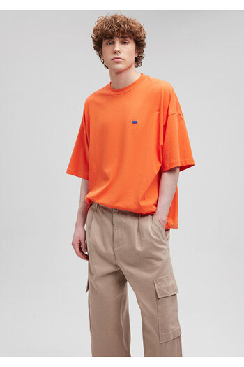 Mavi Crew Neck Basic Orange T-Shirt Oversize / Wide Cut0611931-70483