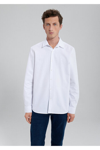 Mavi Beyaz Gömlek Slim Fit / Dar Kesim 0210944-620