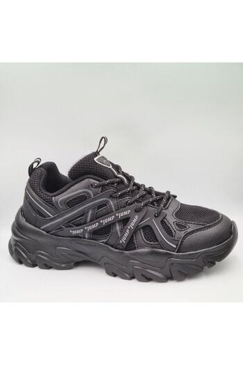 Jump 30852 Model Black Unisex Thick Sole Sneaker