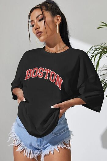 uyguntarz Μπλουζάκι Unisex με στάμπα Boston