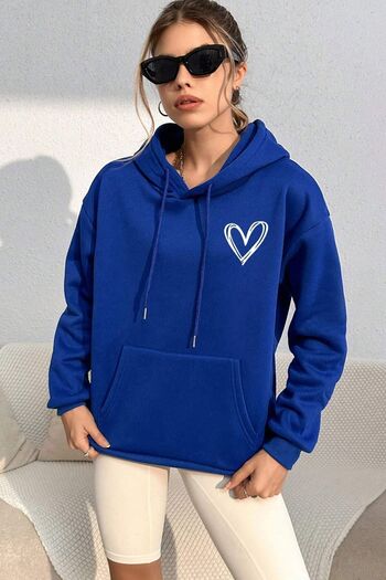 uyguntarz Unisex Heart Baskılı Oversize Sweatshirt