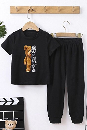 uyguntarz Kids Boys Bear Bottom - Σετ φόρμας τοπ