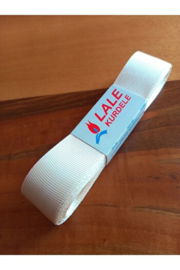 yörük tuhafiye Κορδέλα 10 μέτρων κρέμα Grosgrain - 3 cm One Ball