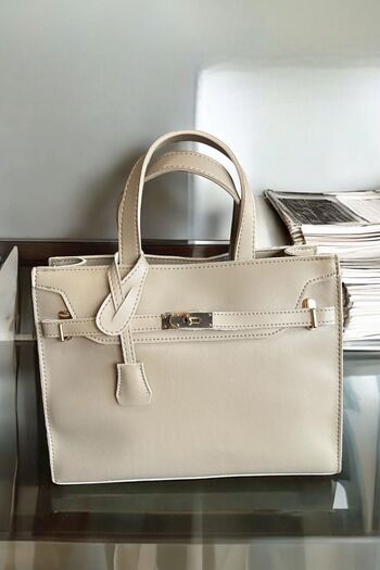 BAHELS Beige Women's Hand and Shoulder Bag - Premium Quality