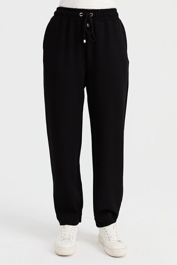 Desen Triko Women's Pocket Tracksuit Pants Black