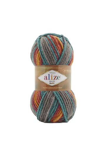 Alize 5 τμχ Superlana Maxi Tie Dye 7830 Χοντρό νήμα πλεξίματος στο χέρι Maxi γιλέκο Ζακέτα νήμα Κασκόλ Beanie νήμα πουλόβερ 7830