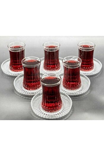 ORTAKÖY CENNETİ Elysia Set of 6 Ultra Luxury Glass Tea Plates