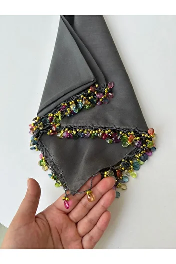 TREND Writing Cheesecloth Yemeni Dowry - Beaded Edge Handmade Gift