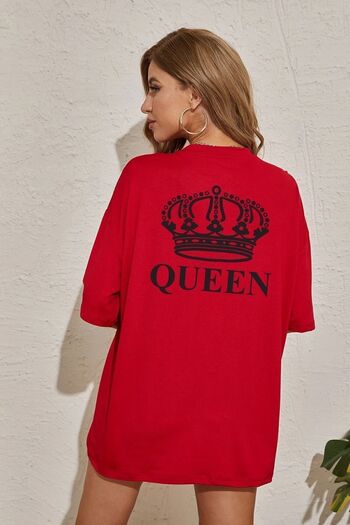 uyguntarz Unisex-T-Shirt mit Quenn-Aufdruck