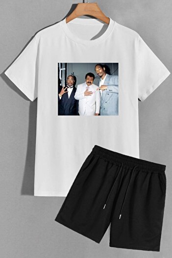 trendypassion Müslüm εμπριμέ σορτς T-shirt Σετ φόρμας
