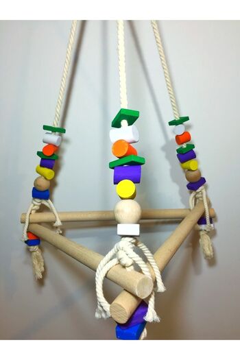 Ciko Kafes Roped Jako Swing for Parrots