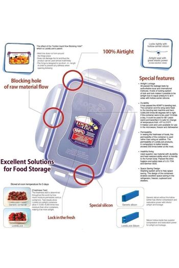 Lock & Lock Durable Plastic Food Container, 6.5 ml Capacity