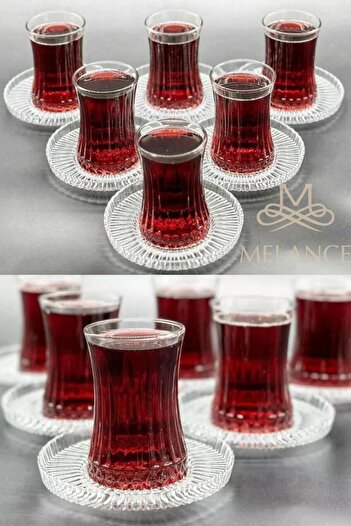 ORTAKÖY CENNETİ Elysia Set of 6 Ultra Luxury Glass Tea Plates