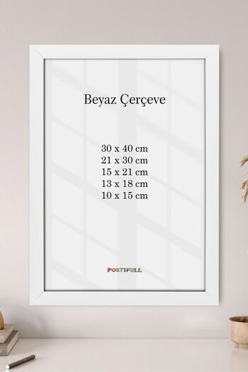 Postifull White Frame, Poster and Photo Frame, Picture Wall Frame, Living Room, Kitchen, Office Frame