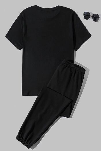 uyguntarz Σετ φόρμας 2 τεμαχίων Unisex Moon Phases Printed