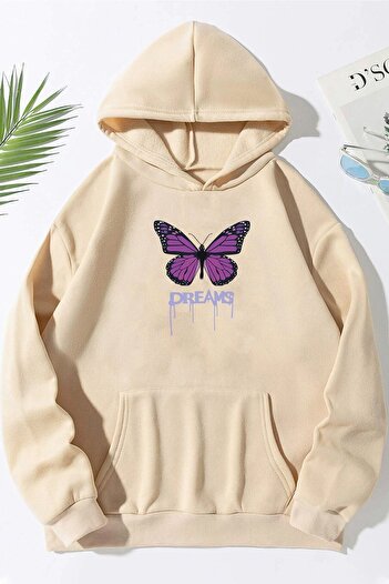 uyguntarz Φούτερ με στάμπα Unisex Oversize Dream Butterfly