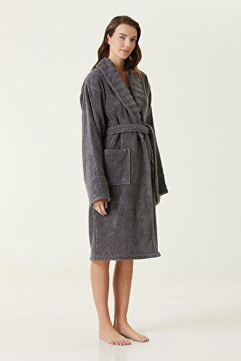 İrya Anthracite Frizz Women's Bathrobe