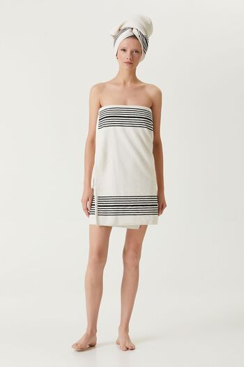 İrya Irya Out Lines 2-Piece Towel Set - 100% Cotton, 50X90 and 70X140 Painted