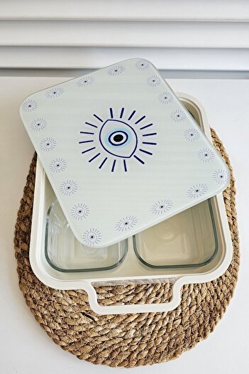 GULHANILE 4-Piece 6-Piece Glass Breakfast Set - with Glass Cover