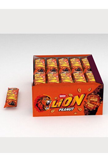 Nestle 1 Paket 24 Adet Hediye Lion Çikolata Kaplı Fıstıklı Peanut Gofret 41 G ( 24 Adet )