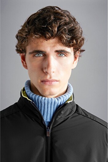 PAUL&SHARK MEN'S ZIPPED PULLOVER C.W. WOOL