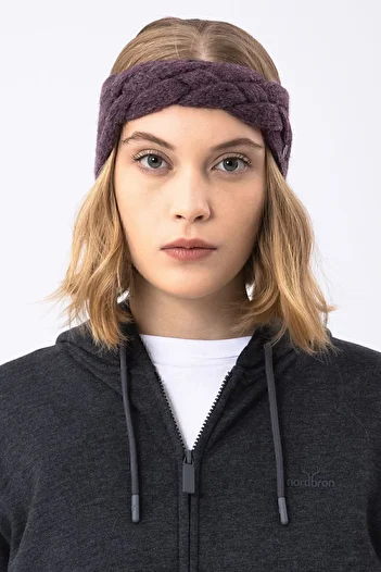 Nordbron Women's Plum Hair Band Stylish Special Design Logo Detailed Soft Flexible Accessory Colorful Patterned Jessa