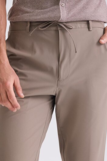 Jakamen Vizon Comfort Fit Beli Lastikli Jogger Pantolon