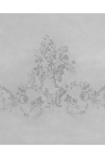 Madame Coco Çiçek Desen Baskılı Hurç - Gri - 52x28x21 Cm