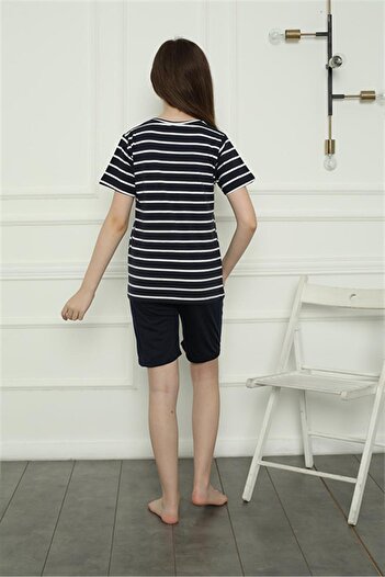 Akbeniz Kız Çocuk Penye Şortlu Pijama Takım 20407