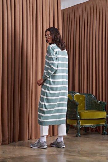 QANU Basic Striped Knitwear Mint