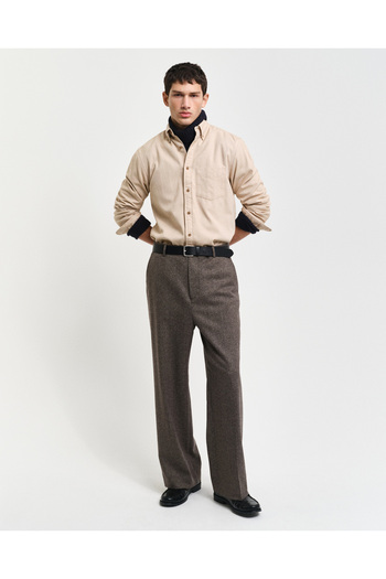 Gant Erkek Bej Regular Fit Düğmeli Yaka Gömlek