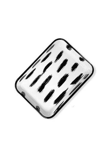 Bidoluraf Brush Pattern Appetizer / Salad Plate Large Size