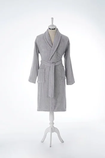 FAVORA Colorist Şalyaka Size L Unisex Bathrobe - Dark Gray