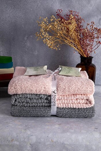 FAVORA Line 100% Cotton Luxury 6 Piece Towel Bath Set -