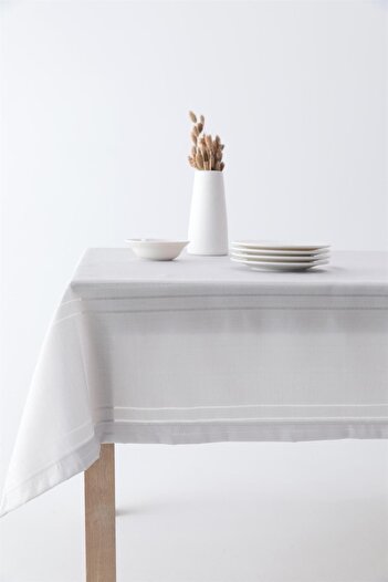 FAVORA Azalea Gray Non-Slip Tablecloth - 160x220