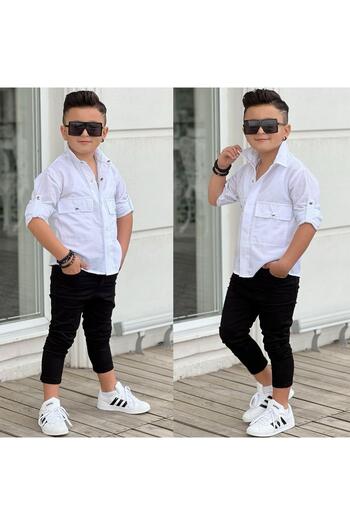 KOKOŞ BEBEK Men's Suit with Stylish Shirt |   Between 3/12 Years