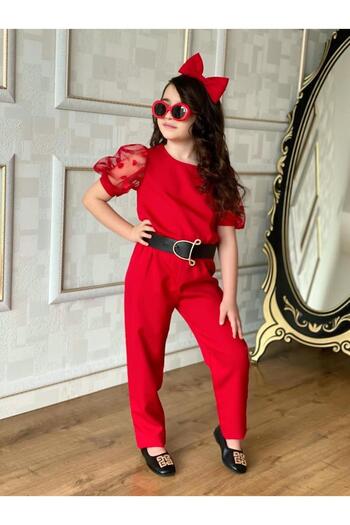 KOKOŞ BEBEK Black And Red Kokoş Jumpsuit Set