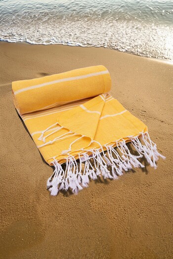FAVORA Yellow Loincloth Beach Towel - 90x140