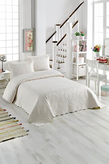 FAVORA Sarmaşık Double Solid Color Bedspread Set