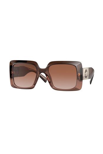 Versace Woman Rectangle Sunglasses- Ve 4405 - Lense Size:54mm - Transparent Brown Gradient
