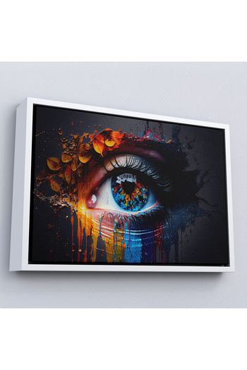 N NOXXO Colorful Elegant Woman Eye Chart with Wooden Frame-7213