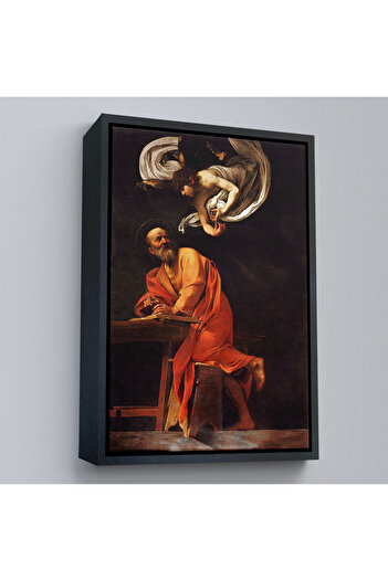 indispensablely Framed Caravaggio - Saint Matta and Angel Painting - Saint Matthew and the Angel-7388