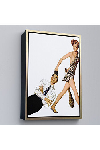 indispensablely Framed Modern Man and Woman of the Stone Age - Painting-7738