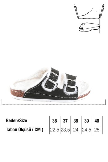Paleng Cork Sole Plush Winter Women's Slippers