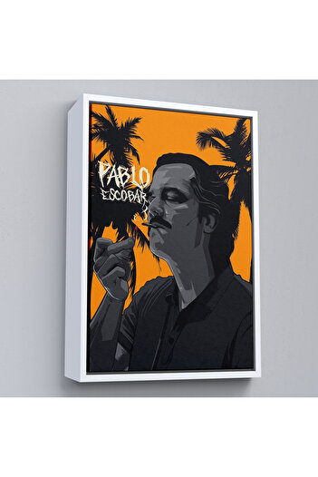 Lasirius Çerçeveli Pablo Escobar Tablosu