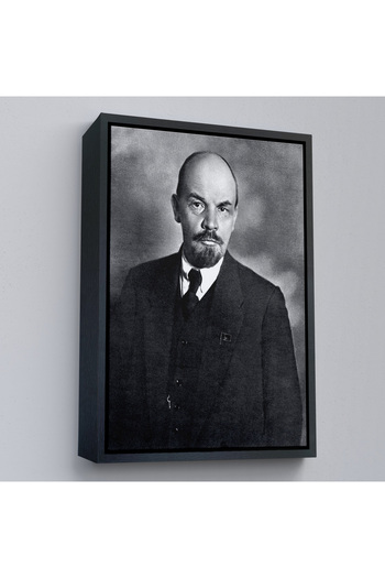 indispensablely Framed Soviet Leader Vladimir Lenin Painting-7944
