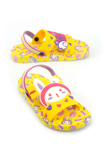 GEZER Summer Girl's Suitable for Wet Floor Lucky Girl Casual Pool Beach Slippers-Sandals