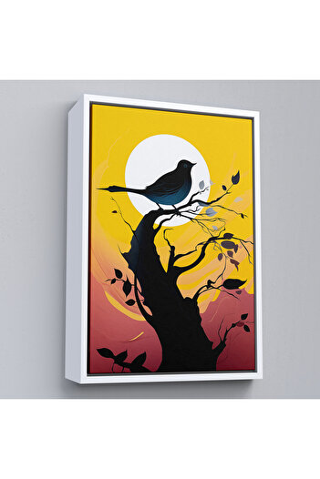 indispensablely Abstract Bird Painting on a Framed Tree Top-7614