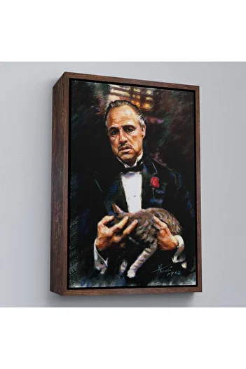 indispensablely Framed Godfather Mafia Movie Table-7763